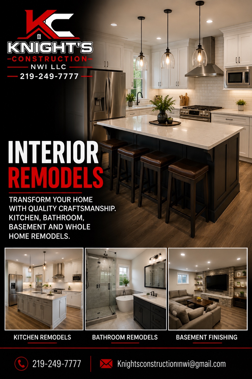 Kitchen remodel by Knight's Construction